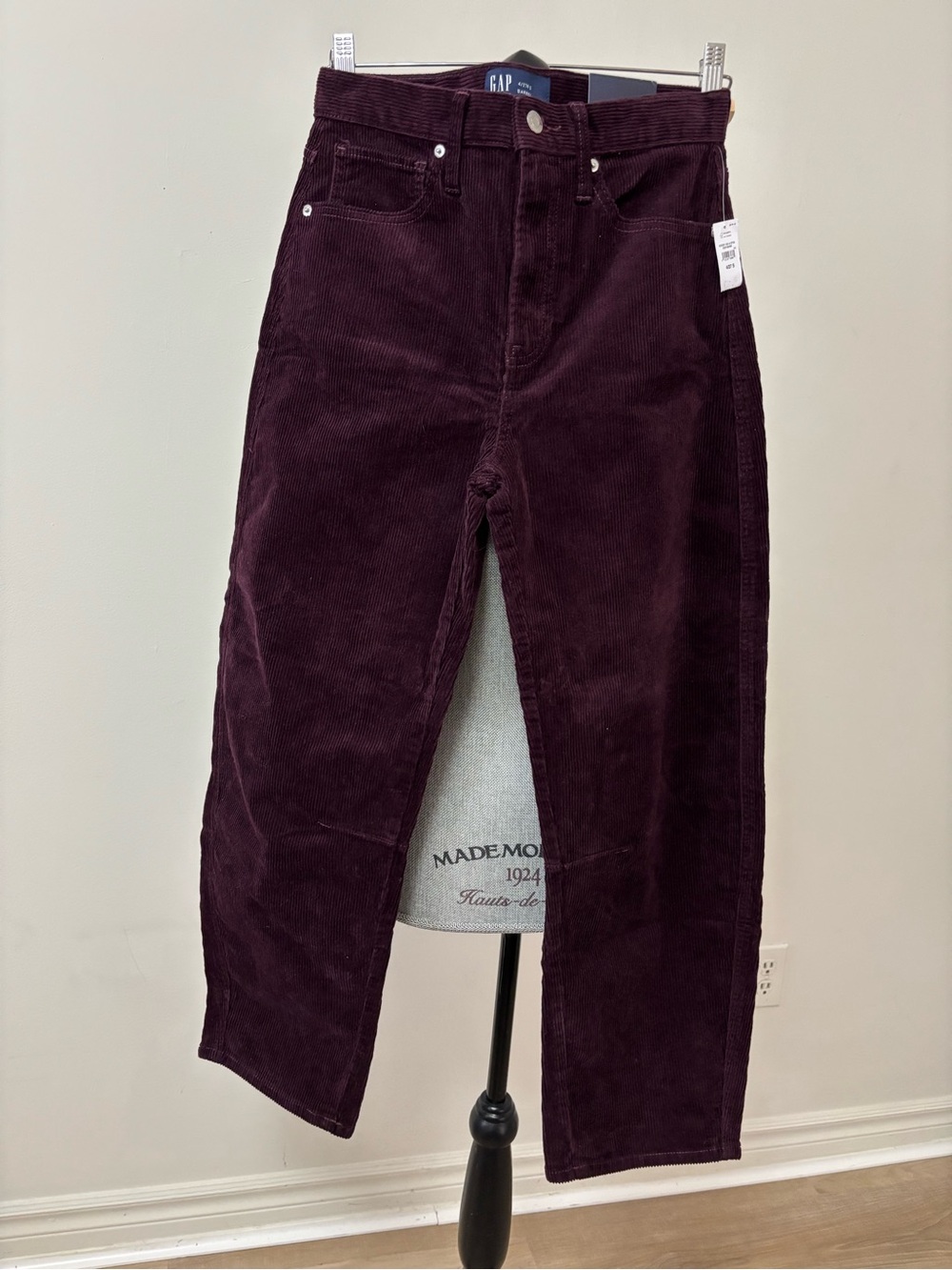GAP Corduroy Barrel Pants — Eggplant - Picture 5 of 6